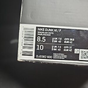 Nike Dunk High - Wine and Black